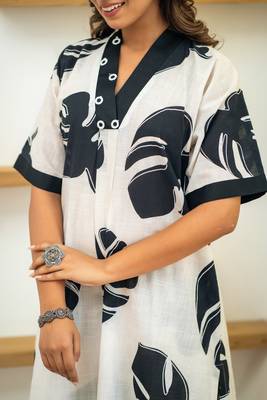 fern printed cotton kurta pant set 2