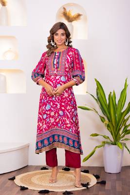 rose premium muslin kurta set 1