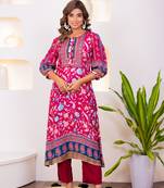 rose premium muslin kurta set