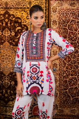 pearl designer premium muslin kurta set 3