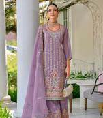 Usha lily full work suit set