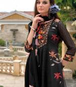 jade schiffli anarkali full work suit