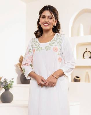 angel embroidery kurta pant set 5