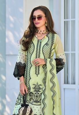 mint full embroidered heavy pakistani suit set 5