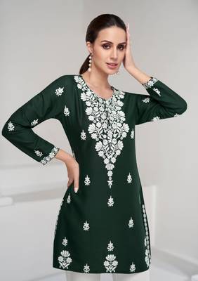 fern embroidery kurta 3