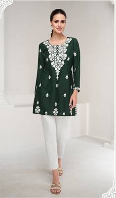 fern embroidery kurta 4