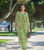 Sarfarish fern schiffli heavy suit set