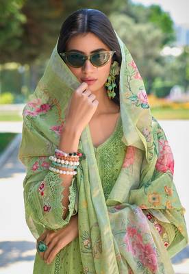Sarfarish fern schiffli heavy suit set 2