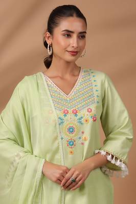 Poonam fern cotton suit set 1