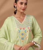 Poonam fern cotton suit set