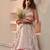 GLAMOROUS WOMEN'S CREAM 3MM SEQUINS AND THREAD EMBROIDERED GEORGETTE FABRIC DESIGNER LEHENGA CHOLI FOR WEDDING