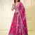 Organza Pink Lehenga Choli for Wedding