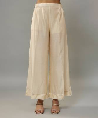 Azura ivory hand woven chanderi suit set with pearl embroidery 5