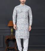 Embroidered kurta pajama for men