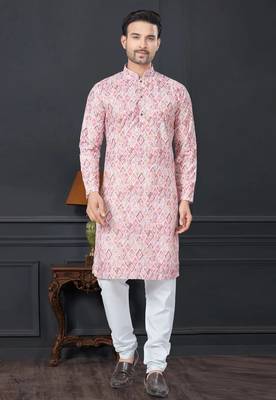 Embroidered kurta pajama for men 1