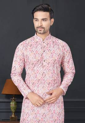Embroidered kurta pajama for men 2