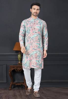 Embroidered kurta pajama for men 1