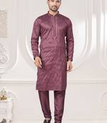 Embroidered kurta pajama for men