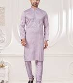 Embroidered kurta pajama for men