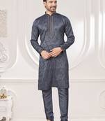 Embroidered kurta pajama for men