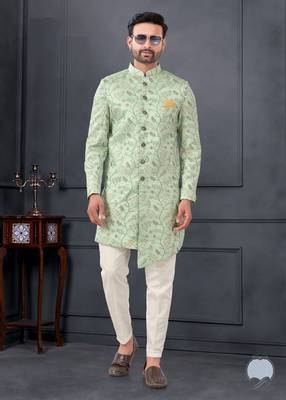 Embroidered kurta pajama for men 1