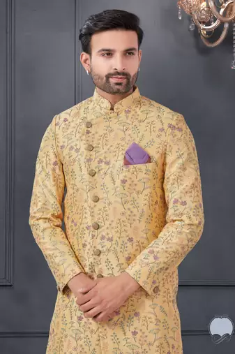 Printed kurta pajama for men
