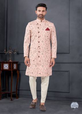 Embroidered kurta pajama for men 1