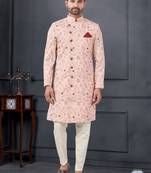 Embroidered kurta pajama for men