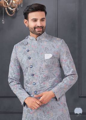 Embroidered kurta pajama for men 2