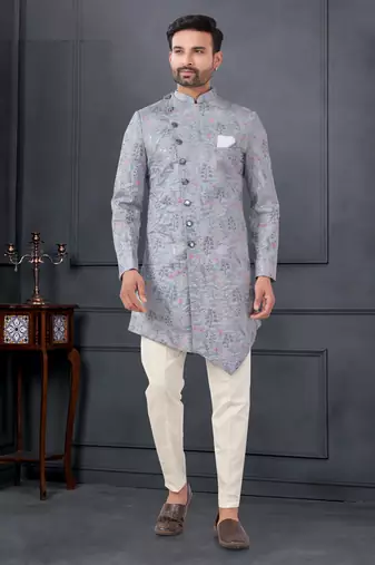 Embroidered kurta pajama for men