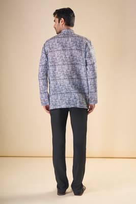 Grey Embroidered short kurta collections 5