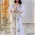 Off-White color Handmade Moroccan Kaftan with hijjab