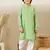 Premium cotton silk green kurta set