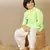Stylish chikankari embroidered light green kurta set