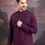 Men's stylish & designer purple woven kurta