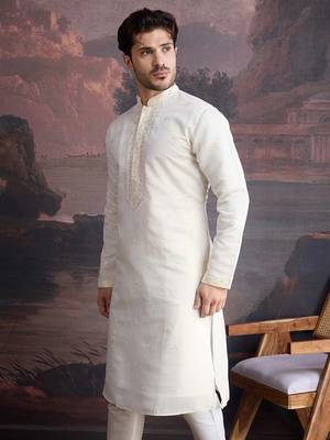 Men's stylish & designer woven kurta 4