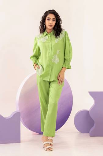 pear embroidered co-ord set