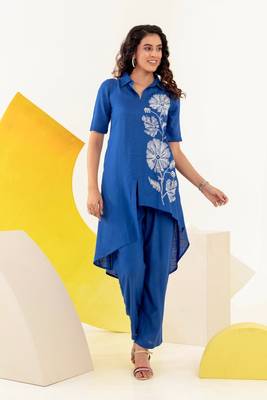 indigo elegant co-ord set 1