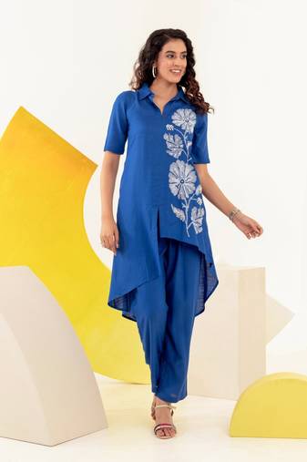 indigo elegant co-ord set