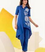 indigo elegant co-ord set