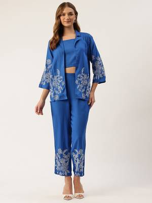 ocean embroidred co-ord set 2