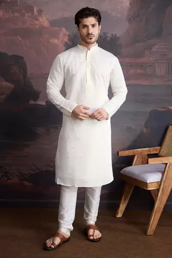 Men's stylish & designer woven kurta set