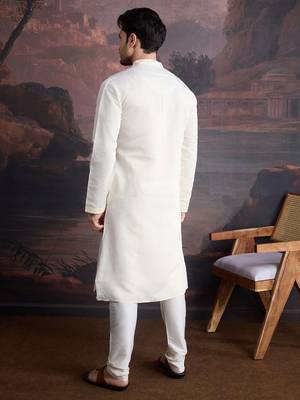 Men's stylish & designer woven kurta set 2