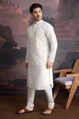 Men's stylish & designer woven kurta set