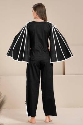 black cape sleeves co-ord set 2