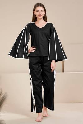 black cape sleeves co-ord set 1