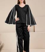 black cape sleeves co-ord set