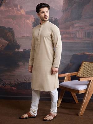 men's cotton chikankari stylish kurta set 3