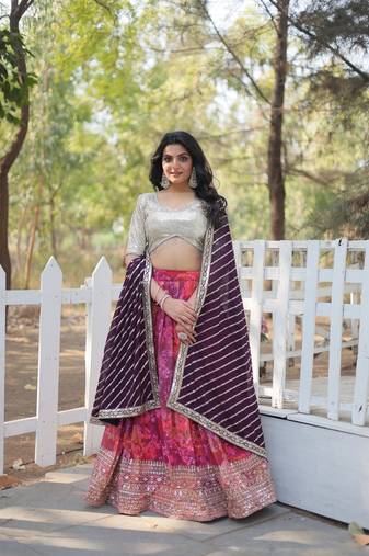 Designer Trending Georgette Lahenga Choli