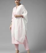 Hand Embroidered White Cotton Lucknowi Chikankari Stole